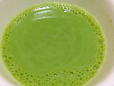 健康☆緑茶青汁〜練乳生姜風味〜